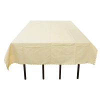 【HOME+】會議桌布 香檳色桌布 餐桌巾 辦公桌罩 會議桌巾 蓋巾 B-FT18060FCC(蕾絲桌布 裝飾桌布)