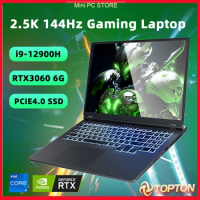Topton New 16 inch Gaming Laptop i9 12900H i7 NVIDIA RTX 3060 6G IPS Windows 11 PCIE4.0 Notebook Gamebook WiFi6 BT5.2 L8