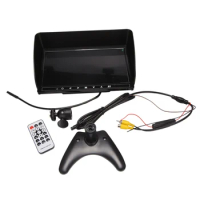 10.1 Inch LCD Car Monitor Portable Rearview Backup Camera Touch Buttons with Sunshade for Car