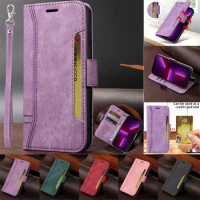 For Vivo Y36 V2247 Case Wallet Book Stand Multiple Card Bag Coque vivo Y35+ Plus Y78M Y56 Y11 2023 Y02A Magnetic Absorpt Cover