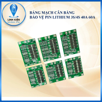 Mạch BMS cân bằng bảo vệ pin Lithium 3S 4S 40A 60A 18650, 11.1V 12.6V/14.8V16.8V
