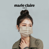 【ONEDER旺達】Marie Claire 美麗佳人一般醫療口罩(30入組) 平面醫療口罩- 大地灰 MC-BZ004