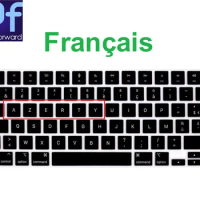 for MacBook Air 13 M2 A2681 13.6'' 2022 &amp; MacBook Pro 14/16 inch M1 Pro/Max A2442/A2485 2022 2021 French Français Keyboard Cover