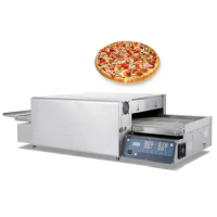 Industrial Bakery Kitchen 14 20 32 inch Baking Pizza Oven Equipment Gas Burner Electric Chain Conveyor Belt Conveyor Pizza Oven