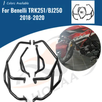 Trk251 BJ250 Crash Bar Engine Guard Protection For Benelli Trk 251 BJ 250 2018-2020 Motorcycle Upper Lower Bumper Accessories