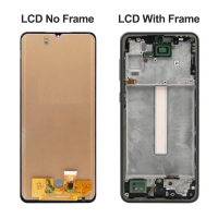 ชุดประกอบหน้าจอ LCD, เหมาะสำหรับ Samsung A33 5G SM-A336/M52 5G M526, พร้อมกรอบ