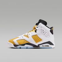 NIKE AIR JORDAN 6 RETRO (GS) 男女大童休閒鞋-黃白黑-384665170