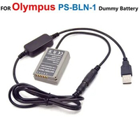 PS-BLN1 BLN-1 Dummy Battery+Power Bank 5V USB Cable Adapter For Olympus Camera OM-D E-M5 II 2 E-M1 PEN E-P5 Digital Camera
