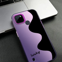 เคสโทรศัพท์ สำหรับ Realme C21Y และ C25Y โชคดี กึ่งโปร่งใส บางเฉียบ ฝ้า เคส