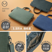 Matter Lab MacBook Air 13.3-Pro 14吋/13-14吋 EPOQUE輕量化側背筆電包(商務包、防震包、防潑水)