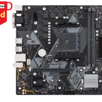 Asus PRIME B450M-K Motherboard AM4 DDR4 128GB AMD B450 USB3.1 M.2 SATA 3 Micro ATX Used