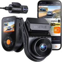 Vantrue S1 Pro 2.7K Front and Rear 5G WiFi Dash Cam, Dash Camera for Cars, Dual HDR Night Vision, Built-in GPS, Voice Control