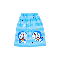 【SANRIO 三麗鷗】兒童用抗UV浴巾裙 110*60cm 哆啦A夢 冰淇淋(生活雜貨)