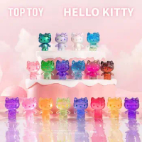 Sanrio Hello Kitty 50th Anniversary Candy Series Mini Trendy Blind Box Creative Translucent Figure Exquisite Ornament Girl Gift