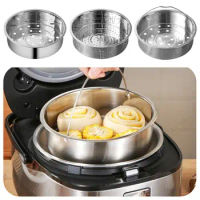 Rice Pressure Cooker Food Steamer Basket Anti-scald Steamer 304 Stainless Steel Drain Basket Cooking Accessories Handle