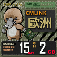 【鴨嘴獸 旅遊網卡】CMLink 歐洲15日2GB 輕量型 吃到飽 黑山(歐洲多國共用網卡 波士尼亞4國)
