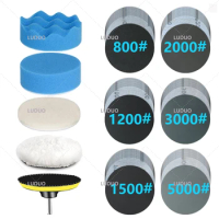 3inch Round Wet Sanding Sheet Sanding Discs Pad Dry Polishing Sandpaper Car Detailing Headlight Restoration Grinder Accessories