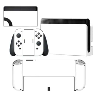 White Style Vinyl Decal Skin Sticker For Nintendo Switch OLED Console Protector Game Accessoriy NintendoSwitch OLED