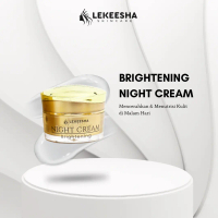 Lekeesha Skincare Night Cream Brightening Mencerahkan Pelembab Pencerah Wajah Perawatan Mengencangka