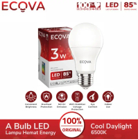 Ecova A Bulb Lampu LED 3 Watt Bohlam E27 3W