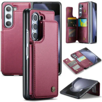 for samsung z fold 5 Fall Protection Wallet Case for Samsung Galaxy Z Fold 5 Fold5 Matte Feeling Leather Card Holder Funda Cases