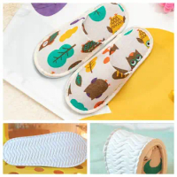 Casual Disposable Slippers Soft Cartoon Non-Slip Children's Slippers Flat Shoes Comfortable Hotel Slippers Indoor