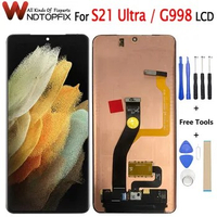 Super AMOLED For Samsung Galaxy S21 Ultra 5G LCD G998 LCD Display Touch Screen Digitizer Assembly For Samsung S21Ultra 5G LCD