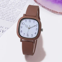 2024 Fashion Women Watch Silicone Quartz Wristwatches For Women Clock Christmas Gift Valentine's Day Ladies Watches Reloj Mujer