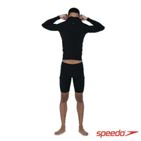 【SPEEDO】成人長袖防曬衣(黑)