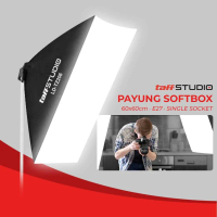 Payung Softbox Reflektor 60x60cm E27 Single Socket - LD-TZ206 Foto Lampu