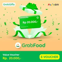 [Paysgift] Voucher Digital GrabFood Value Rp 20.000 Promo