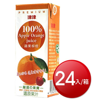 津津 100%蘋果柳橙綜合果汁(200ml*24/箱) [大買家]