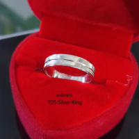 925 Silver + White Gold Plated Ring (R0327W) Women's Ring 925 Pure Silver Ring