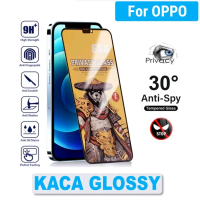 Anti Spy Glossy - OPPO Tempered Glass - Anti Gores kaca OPPO ALL TYPE tg gorilla