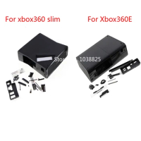 Full protective house Housing Shell Case for XBOX360E XBOX360 E console case for Xbox360 slim replacement black
