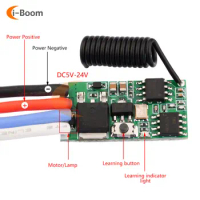Wireless Dimmable &amp; Adjustable Speed Module DC3.7V-24V 5A Remote Control Motor Driver Switch for Led Lights Motor