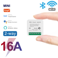 Tuya 16A MINI Wifi Switch DIY 2-Way Remote Control Timer Relay Automation Module APP For Smart Life Work With Alexa Google Home