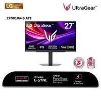 LG Monitor UltraGear 27" 27G810A-B - 4K IPS 180Hz Gaming Monitor 27 Inch Rp6.275.000