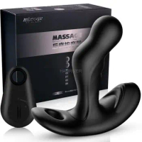 Male prostate massager rotate backyard vibration equipment wireless remote control adult supplies