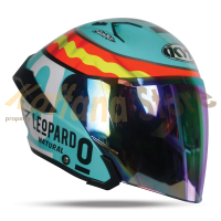 Helm KYT NFJ Jaume Masia Leopard Paket Ganteng