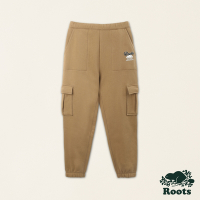 Roots女裝- 戶外探險家系列 口袋設計長褲-焦糖棕