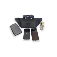 Tas Pinggang AROUS | VOLDY Bimo Waterproof dengan Resleting YKK Tahan Lama Hitam Selempang Slingbag