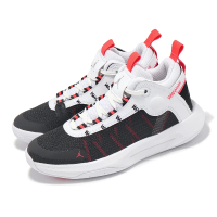 【NIKE 耐吉】籃球鞋 Jordan Jumpman 2020 GS 大童 女鞋 白 黑 網布 皮革 氣墊 運動鞋(BQ3451-100)