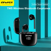 Awei T28Pro/T28/T28P TWS Wireless Bluetooth Earphone In-ear Headset Bass Headphones Mini Earbuds With Mic RGB Gaming Earphones