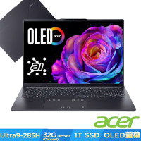 Acer 宏碁 Swift Go SFG16-73-972U 16吋輕薄筆電(CU9-285H/32GB/1TB/Win11)