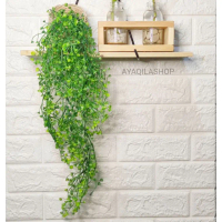 1 Paket Anggrek Juntai plastik Hiasan Dinding Daun Rambat Aesthetic