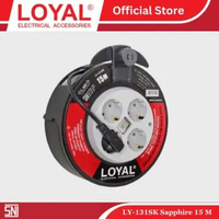 LOYAL Kabel Box Saphhire 15 Meter + Saklar Dual Drum LY-131SK