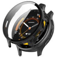 PC Screen Protector Shell Cover For Garmin Venu 3 Watch Protective Case Full Coverage Tempered Film Frame