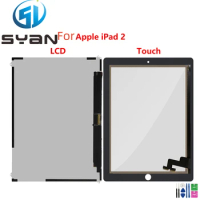 New LCD For Apple iPad 2 iPad2 2nd A1395 A1397 A1396 Screen Without Touch Tablet LCD Display Digitizer Assemble Replacement