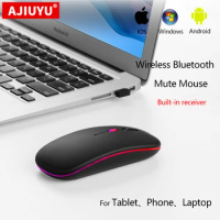 Wireless Bluetooth Mouse For CHUWI HeroBook Pro MiniBook AeroBook LapBook Plus Pro Laptop PC Recharg